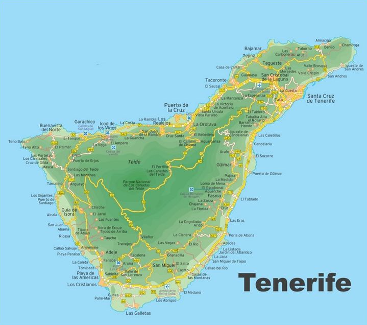 mapa tenerife